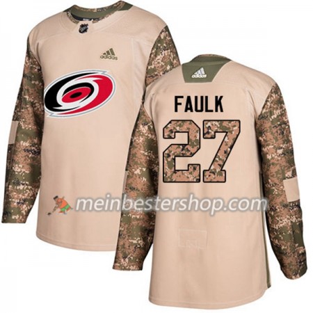 Carolina Hurricanes Justin Faulk 27 Adidas 2017-2018 Camo Veterans Day Practice Trikot Authentic - Herren Carolina Hurricanes Justin Faulk 27 Adidas 2017-2018 Camo Veterans Day Practice Trikot Authentic - Herren